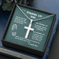 To My Stepped Up Dad - Stunning Artisan-Crafted Cross Necklace