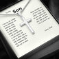 To My Son - I Am So Proud of You - Cross Necklace