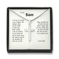 To My Son - I Am So Proud of You - Cross Necklace