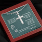 To My Stepped Up Dad - Stunning Artisan-Crafted Cross Necklace
